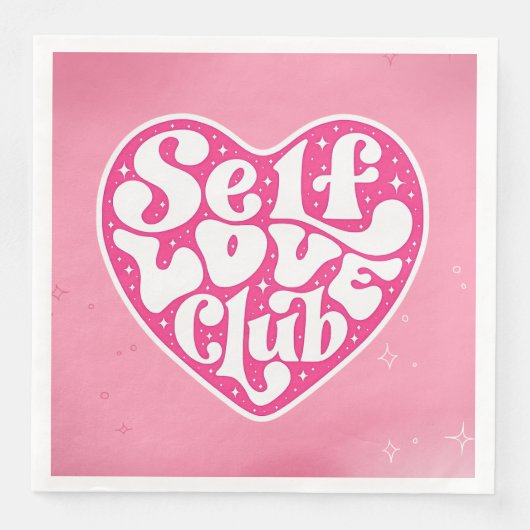 Selbstliebe-Club Serviette (Vorderseite)