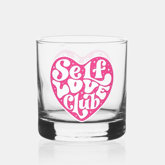 Selbstliebe-Club Whiskyglas (Vorderseite)
