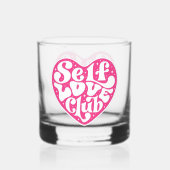 Selbstliebe-Club Whiskyglas (Rückseite)