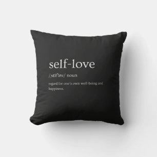Selbstliebe-Definition – Editierbares Design Kissen
