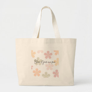 Selbstliebe – Erblühe in deinem eigenen Tempo 🌸 Jumbo Stoffbeutel