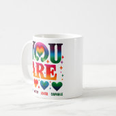 Selbstliebe Kaffeetasse (Vorderseite Links)