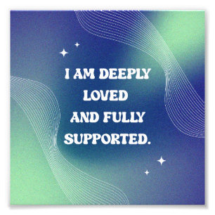 Selbstliebe, Motivations- und Inspirationszitat Fotodruck