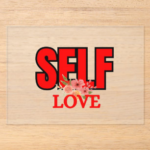 Selbstliebe Positive Denkweise Motivation Acryleinladungen