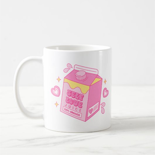 Selbstliebe-Saft Kaffeetasse (Links)