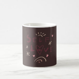 Selbstliebe-Tasse Hübsche Selbstfürsorge-Kaffeet Verwandlungstasse