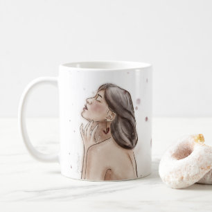Selbstliebe-Tasse Weiß & Spritzer Kaffeetasse