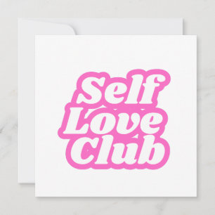 Selbstliebe-Typografie rosa für Mädchen und Frauen Einladung