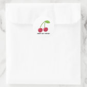 Selbstliebe-Zitat 'Cherry-ish Yourself' Runder Aufkleber (Tasche)