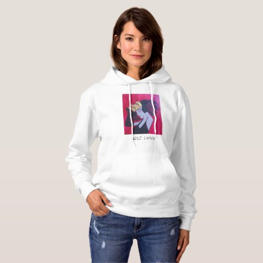 SelbstLiebe-Zug über Hoodie (Vorne ganz)