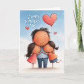Selbstlose Liebe Vatertagskarte Karte (Vorderseite)