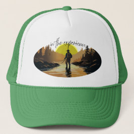 Selbstmedikation Fly Fishing in Mountain Stream Truckerkappe