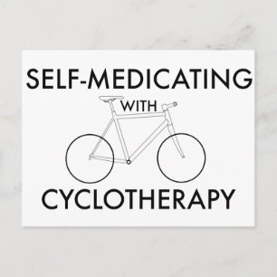 Selbstmedikation mit Zyklotherapie Postkarte