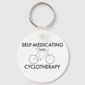 Selbstmedikation mit Zyklotherapie Schlüsselanhänger (Vorderseite)