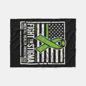 Selbstmord Bewusstsein Depression Angst Psychische Fleecedecke (Vorderseite (Horizontal))