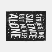 Selbstmord Bewusstsein Depression Angst Psychische Fleecedecke (Vorderseite (Horizontal))