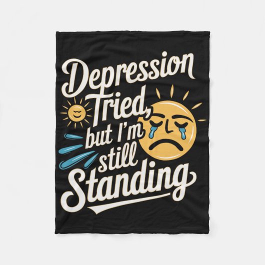 Selbstmord Bewusstsein Depression Angst Psychische Fleecedecke (Vorderseite)