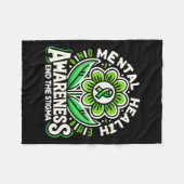 Selbstmord Bewusstsein Depression Angst Psychische Fleecedecke (Vorderseite (Horizontal))