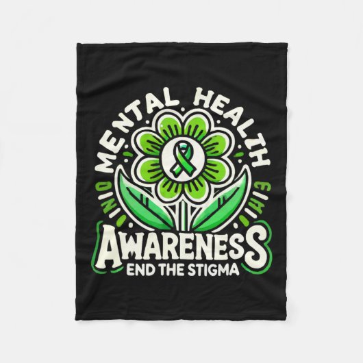 Selbstmord Bewusstsein Depression Angst Psychische Fleecedecke (Vorderseite)