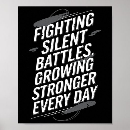 Selbstmord Bewusstsein Depression Angst Psychische Poster (Vorne)