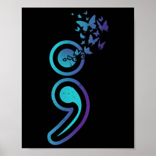 Selbstmord Bewusstsein Psychische Gesundheit Monat Poster