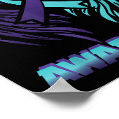 Selbstmord Bewusstsein Ribbon Wings Suizidpräventi Poster (Ecke)