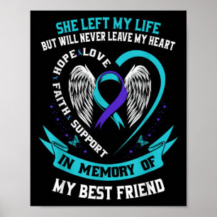 Selbstmord-Bewusstsein Shirt Bester Freund Prävent Poster
