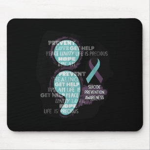 Selbstmord-Bewusstsein Shirt Selbstmordprävention  Mousepad