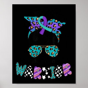 Selbstmord-Bewusstsein Shirt Unordentlicher Dutt H Poster
