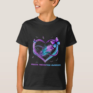Selbstmord Bewusstsein Wings Angel Ribbon, Suizid T-Shirt