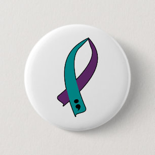 Selbstmord-Bewusstseins-Band Button