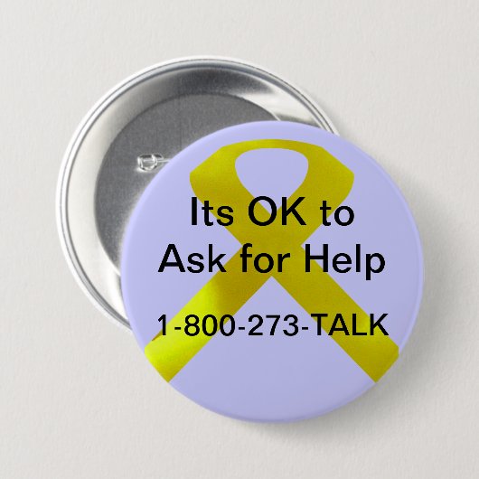 Selbstmord-Bewusstseins-Hilfsknopf Button (Vorne & Hinten)