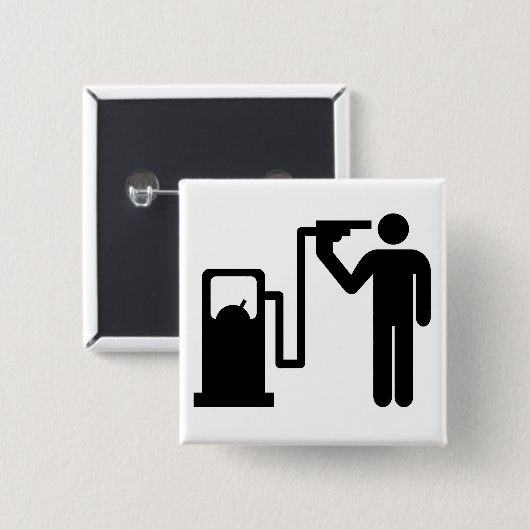 Selbstmord durch Benzin Button (Vorne & Hinten)