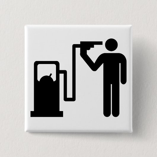 Selbstmord durch Benzin Button (Vorderseite)