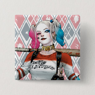 Selbstmord-Gruppe   Harley Quinn Button