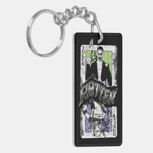 Selbstmord-Gruppe | Joker u. Harley faul Schlüsselanhänger (Vorderseite links)