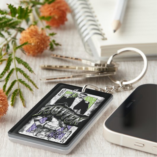 Selbstmord-Gruppe | Joker u. Harley faul Schlüsselanhänger (Vorderseite rechts)