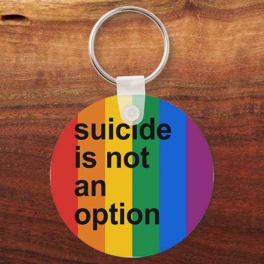 Selbstmord ist keine Option Schlüsselanhänger (Vorderseite)