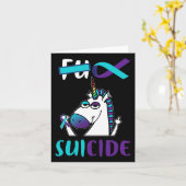 Selbstmord Prävention Bewusstsein Unicorn Fun Gesc Karte (Gelbe Blume)