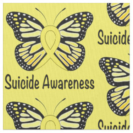 Selbstmord-Schmetterlings-Bewusstseins-Band Stoff