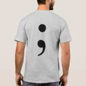 Selbstmord und PTSD Bewusstseins-Shirt T-Shirt (Rückseite)