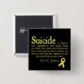Selbstmord-Verhinderungs-Flair mit Grollman Zitat Button (Vorne & Hinten)