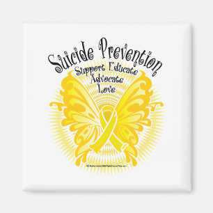 Selbstmord-Verhinderungs-Schmetterling 3 Magnet