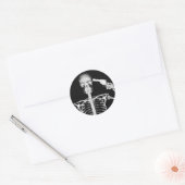 Selbstmordaufkleber Runder Aufkleber (Umschlag)