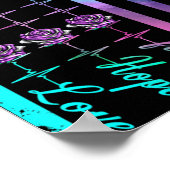 Selbstmordbewusstsein Bleibe deutliches amerikanis Poster (Ecke)