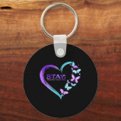 Selbstmordbewusstsein Bleibe Morgen braucht Sie Schlüsselanhänger (Vorderseite)