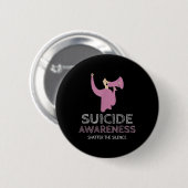 Selbstmordbewusstsein Brütet Die Stille _ laufen Button (Vorne & Hinten)