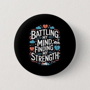 Selbstmordbewusstsein Depression Angst Geistesgesu Button