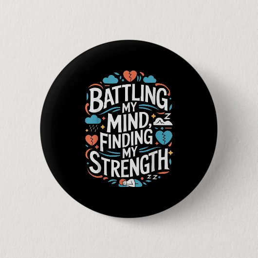 Selbstmordbewusstsein Depression Angst Geistesgesu Button (Vorderseite)