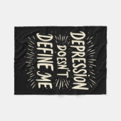 Selbstmordbewusstsein Depression Angst Geistesgesu Fleecedecke (Vorderseite (Horizontal))